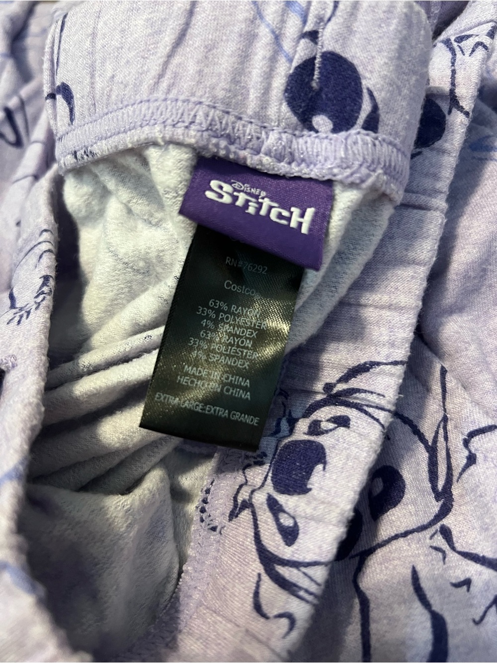 Disney Lilo & Stitch Lavender Pajama Set - XL - Picture 3 of 4